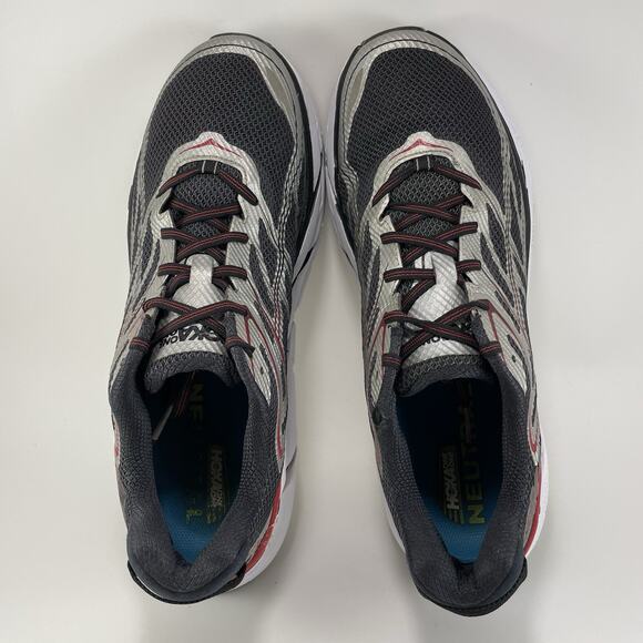 Hoka One One Clifton 3 Remake Running Shoes Mens Size 12.5 Black Mesh Sneakers - Picture 5 of 11